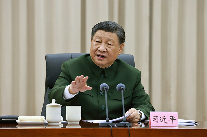 11月29日，中共中央总书记、国家主席、中央军委主席习近平到武警海警总队东海海区指挥部视察。这是习近平发表重要讲话。